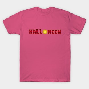 Halloween Evil Eye Scary Spooky Festive Typography T-Shirt